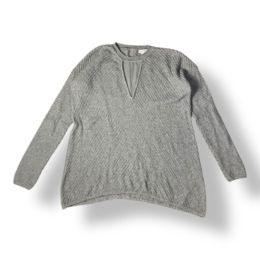 Jamison Cashmere Silk Long Sleeve Sweater Womens‎ Size XS Gray